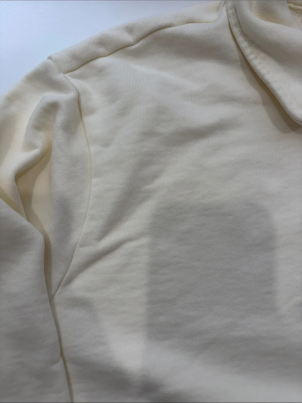 NWOT Polo by Ralph Lauren Cream Quarter-Zip Pullover Sweatshirt size large